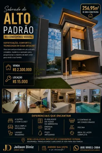 OPORTUNIDADE!! SOBRADO NO CONDOMÍNIO VERANA