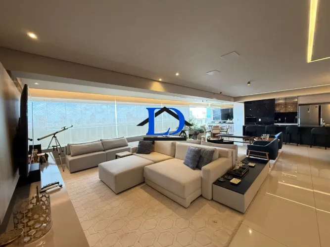 Luxuoso apartamento de 4 quartos no Setor Oeste, Goiânia-GO: 4 suítes, 3 salas, 6 banheiro