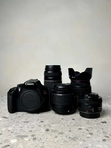 Canon EOS Rebel T6 + Kit com 4 lentes 