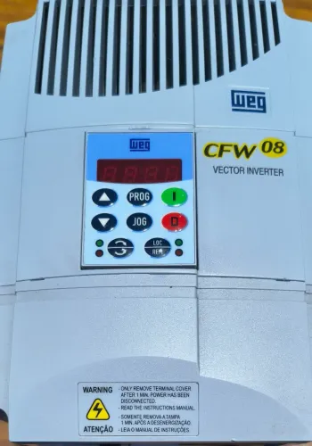 Inversor de frequência cfw08 10cv tensão de trabalho 380v corrente de saída 16A