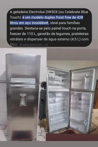 Geladeira Electrolux Inox