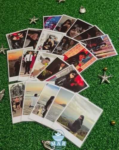 Fotos impressas e plastificadas estilo polaroide