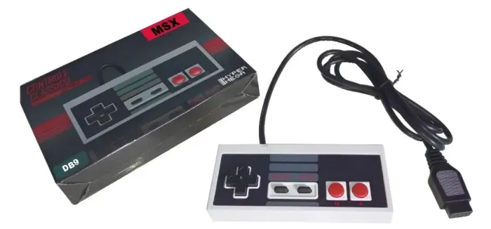 Joystick Gamepad Msx Db9 Estilo Nintendinho 8bits