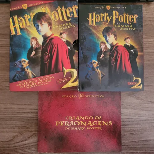 Box DVD Harry Potter e A Câmara Secreta - Edição Definitiva com 4 discos e livro