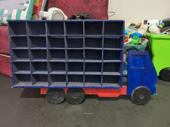 Porta Carrinhos Hot Wheels em MDF