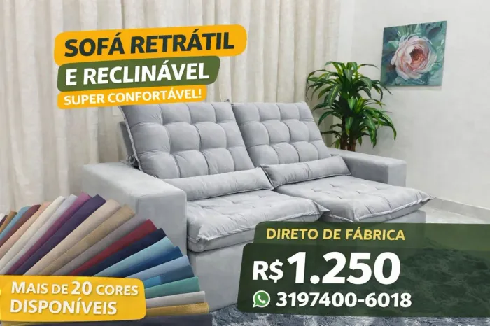 Sofa Retrátil e reclinável barato