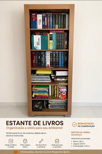 Estante de livros