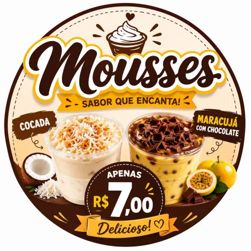 Mousses para aniversários e festas