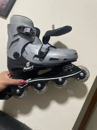 Patins In-line Ajustáveis com equipamentos de segurança