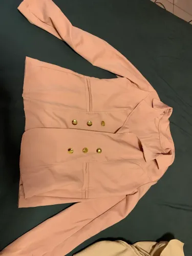 Blazer rosa, elegante 