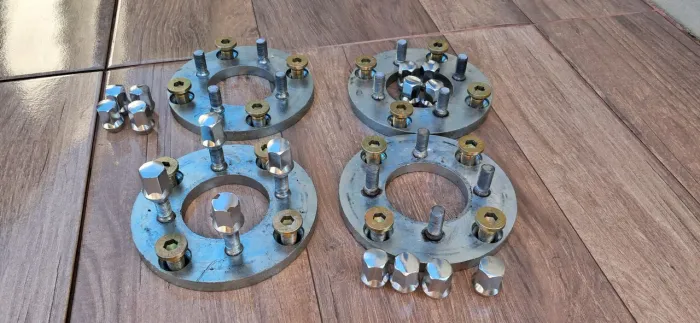 Adapatdor roda fusca 4x130 para 4x100 jogo completo