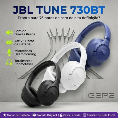 FONE JBL TUNE 730 BLUETOOTH | LACRADO | GARANTIA DE UM ANO