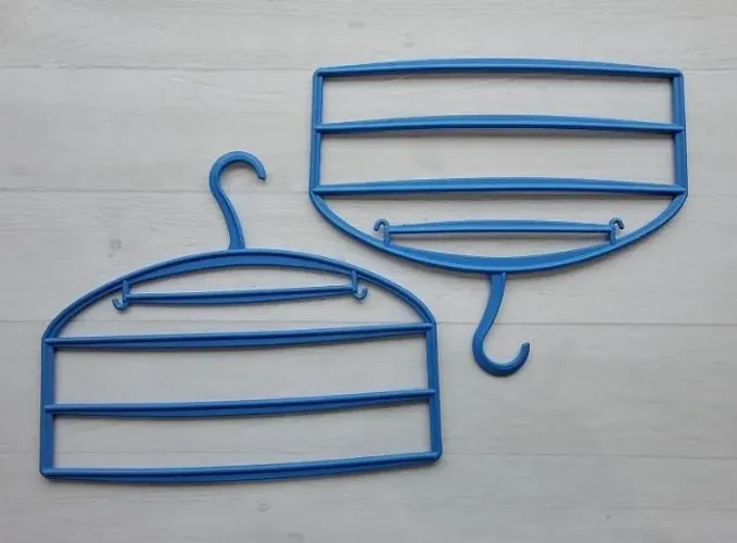 Kit 2 Cabides Organizadores Multiuso Para Calças e Acessórios