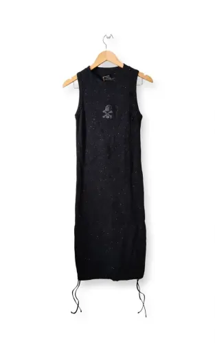 Vestido John John Modelo Debbie - Preto c/ Brilho - Tam G - NOVO Com etiqueta