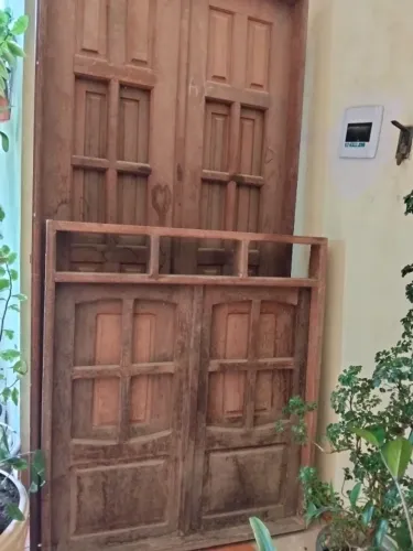 Porta e janelão de jatobá