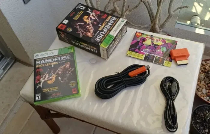 Jogo Bandfuse Rock Legends Xbox 360 Completo + Cabos Cib