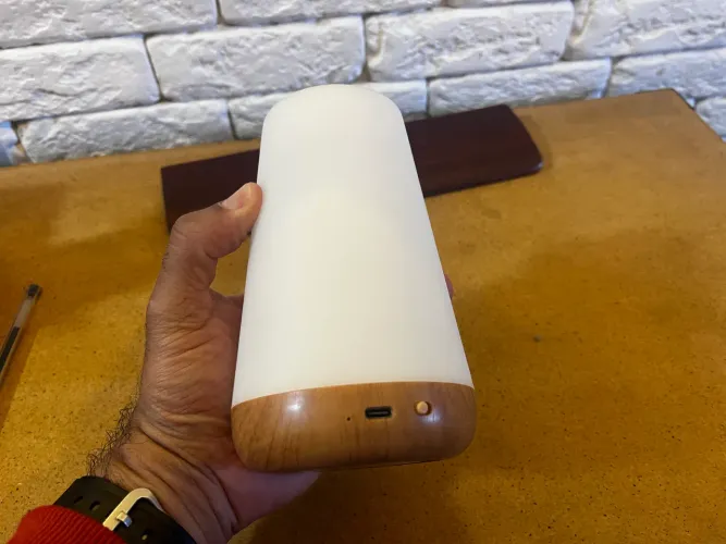 luminária de mesa portátil led rgb