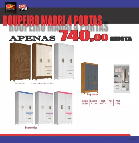 ROUPEIRO MADRI 4 PORTAS