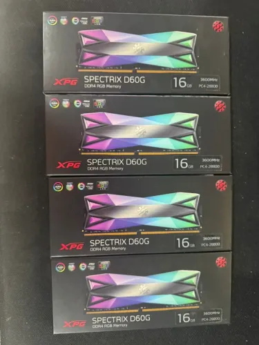 64 Gb (4x16gb) Memória Ram DDR4 Spectrix D60G