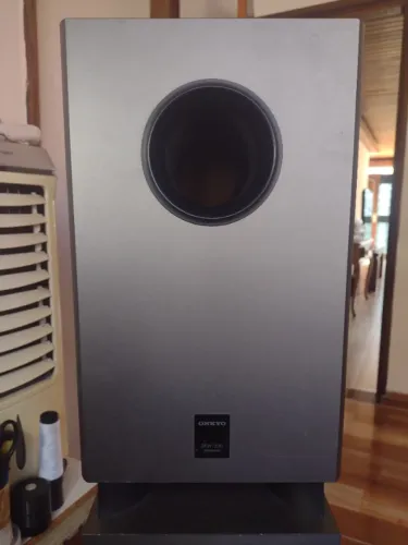 subwoofer passivo onkio com 100w rms 8" cinza escuro.
