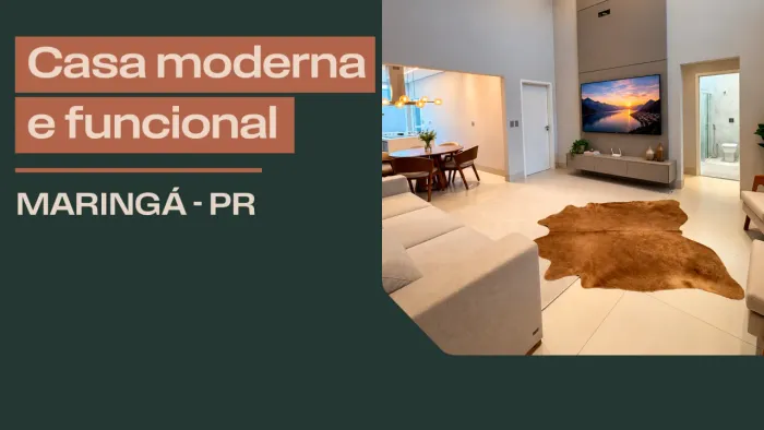 Casa para Venda em Maringá, Jardim Europa, 3 dormitórios, 1 suíte, 3 banheiros, 2 vagas