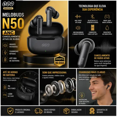 Fone sem fio Melobuds N50