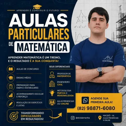 Aula particular de matemática
