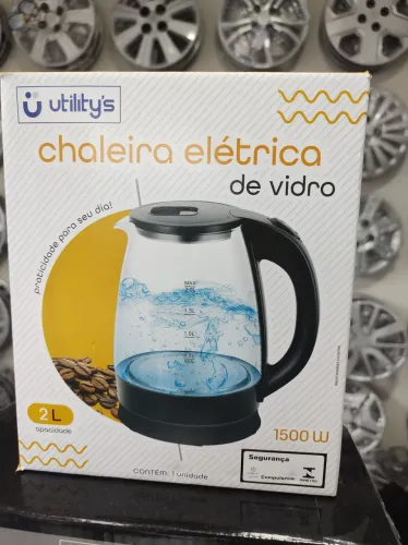 Chaleira elétrica de vidro 2 litros