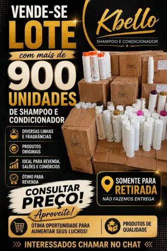 Lote de shampoos e condicionadores