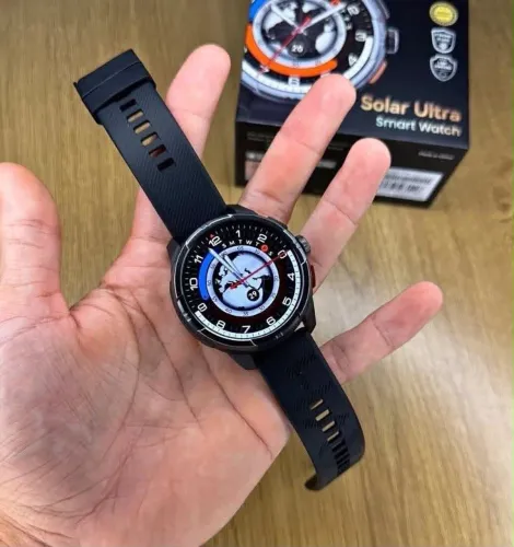 Relógio smartwatch Haylou Solar Ultra GPS integrado e tela amoled novo lacrado