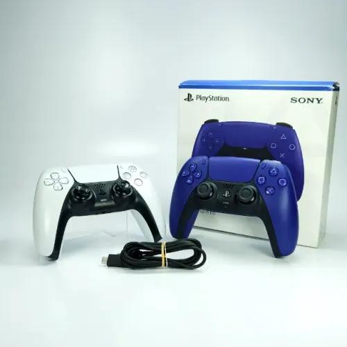 Kit 2 Controles DualSense PS5 - Galactic Purple + Branco