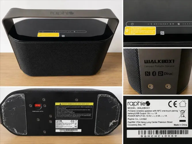 Caixa de Som Bluetooth Raphie WalkBox 1 20W NFC Touch