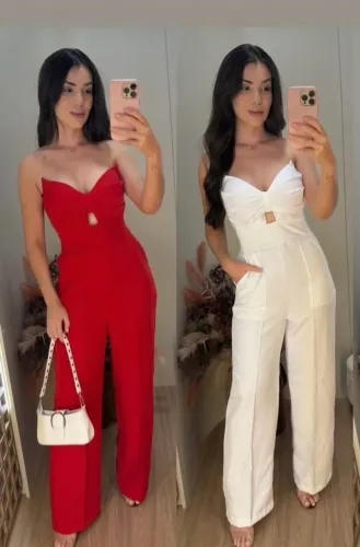 Macacão vermelho