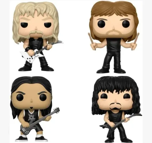 Raríssima coleção funko metallica 57 - 58 - 59 - 60 vaulted