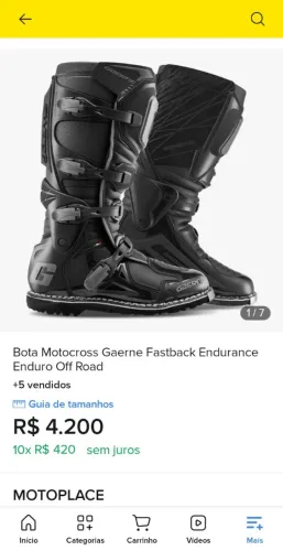 Bota Gaerne Fastback Endurance