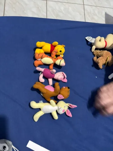 Mini Pelúcias Winnie the Pooh - Coleção Completa (5 personagens)