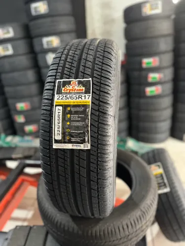 Pneu Crystone 225/65/17 Remold com borracha vipal (instalação grátis)