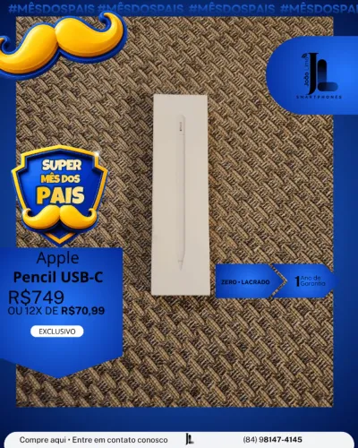 APPLE PENCIL USB-C, LACRADO, EXCLUSIVO!