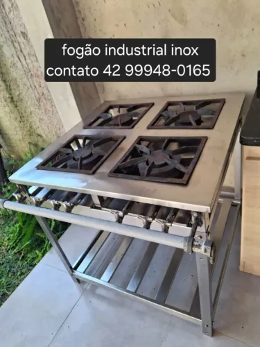 Fogão industrial inox