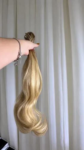 Mega Hair Loiro Brasileiro 90g aprox. 55cm