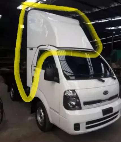 Defletor de Ar para Kia Bongo com Abas Laterais