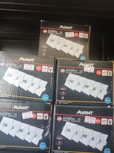 Spot led quadrado 5w 6500k/ 3000k