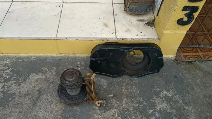 ALTERNADOR BOSCH+CAPELA DESLOCADA PARA FUSCA BRASÍLIA KOMBI BUG BAJA 