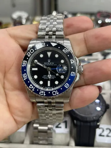 Relógio Automatico Tipo Batman com visor em safira tamanho 41mm