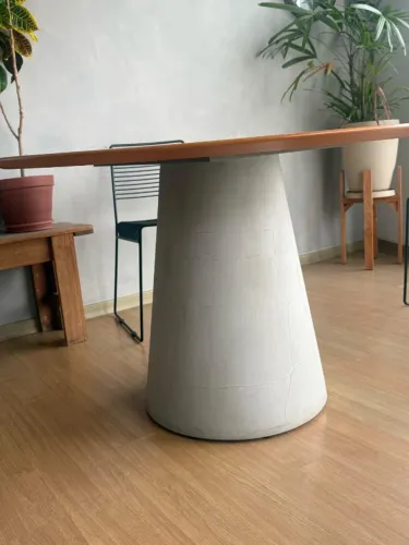 Mesa de jantar redonda TokStok