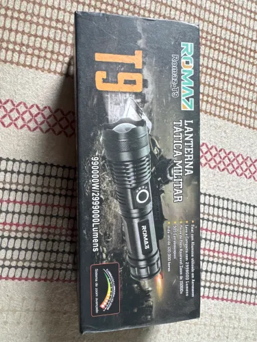 Lanterna T9 Tática Militar Super Potente Led Profissional Recarregável P50 USB Zoom