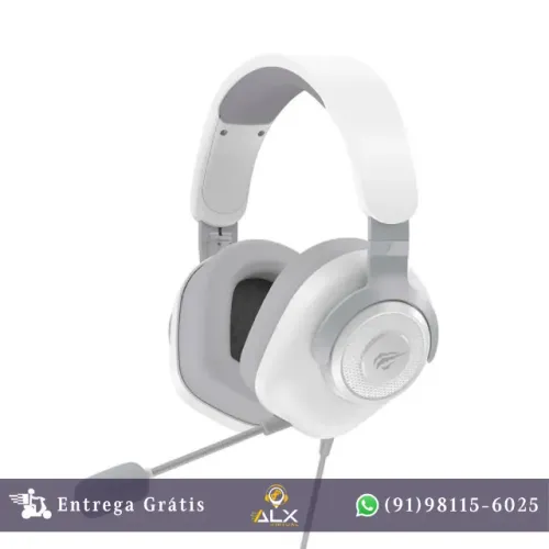 Headset Gamer Havit H2230u Usb 7.1 50mm Cinza/branco *ENTREGA GRÁTIS*