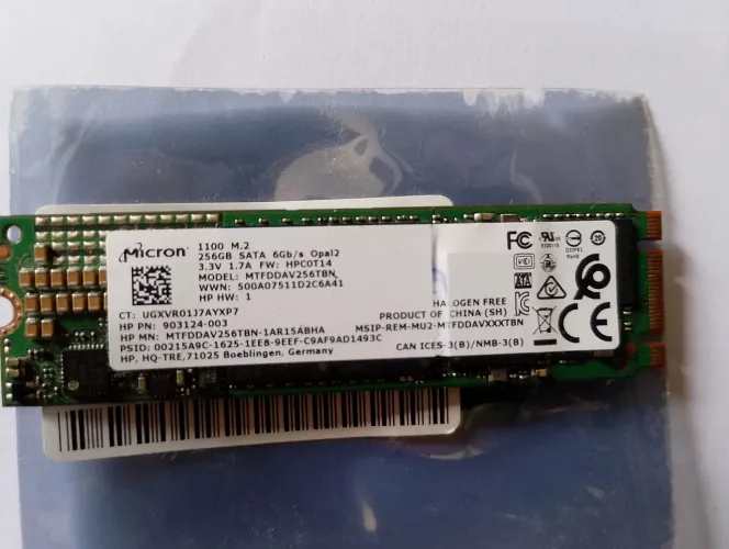 Ssd Hp 256GB Sata 6Gb/s original <br>SsdMicron 1300 M.2 2280 Mtfddav512tdl 512gb Sata 6gb/s