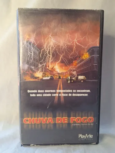 VHS Chuva de Fogo Lightning Fire From The Sky Filme Clássico Original