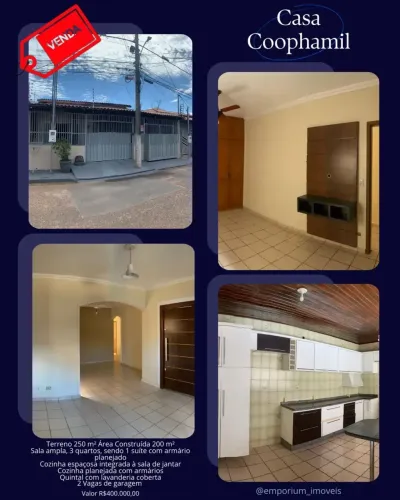 Casa à Venda Bairro Coophamil, Cuiabá-MT